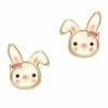 Girl Nation Accessories Bouncy Bunny Cutie Stud Earrings