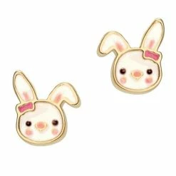 Girl Nation Accessories Bouncy Bunny Cutie Stud Earrings
