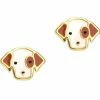Girl Nation Perky Puppy Cutie Stud Earrings Accessories