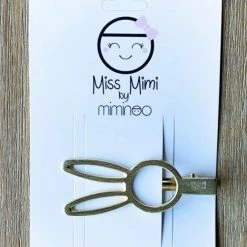 Miss Mimi By Miminoo Bunny Rabbit Gold Hair Clips