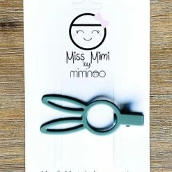Miss Mimi By Miminoo Accessories Bunny Rabbit Sage Hair Clips