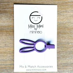 Miss Mimi By Miminoo Bunny Rabbit Purple Hair Clips Accessories