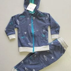 Bear Camp Sale Space Print Zip Up Set
