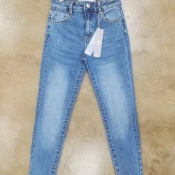 Tractr High Rise Ankle Crop Jeans Girls