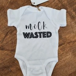Paper Cow Milk Wasted Onesie