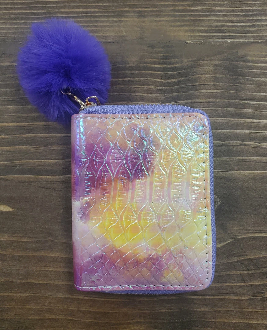 Promo 👏 Tiny Treats Accessories Tie Dye Wallet - Purple 🥰 3 Tiny Treats Accessories Tie Dye Wallet - Purple