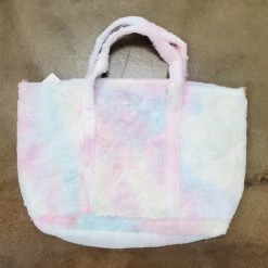 Itty Bitty Kid's Boutique Accessories Tie Dye Faux Fur Tote Bag