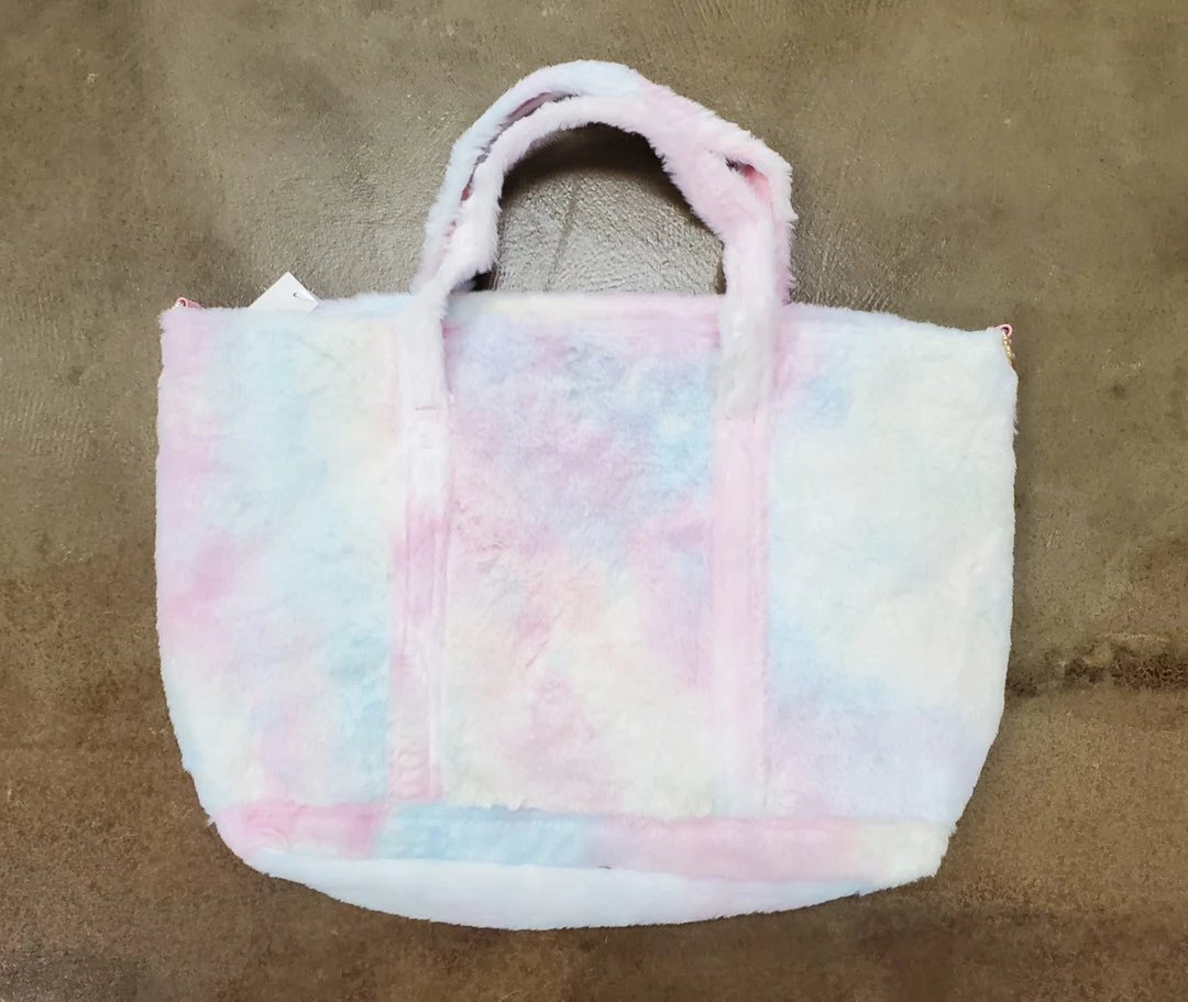 Best deal ๐ Itty Bitty Kid's Boutique Accessories Tie Dye Faux Fur Tote Bag โญ 3 Itty Bitty Kid's Boutique Accessories Tie Dye Faux Fur Tote Bag