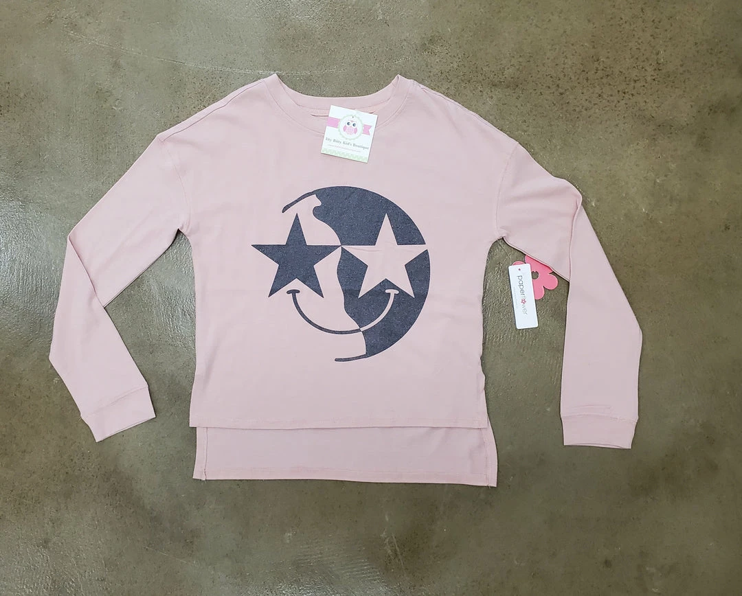 Flash Sale ๐ Paper Flower ๐ง Girls Star Smiley Face Top ๐งจ 3 Paper Flower Girls Star Smiley Face Top