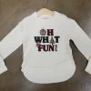 Itty Bitty Kid's Boutique Oh What Fun Christmas Sweatshirt