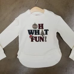 Itty Bitty Kid's Boutique Oh What Fun Christmas Sweatshirt