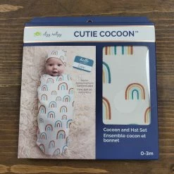 Itty Bitty Kid's Boutique Over The Rainbow Cocoon And Hat Set