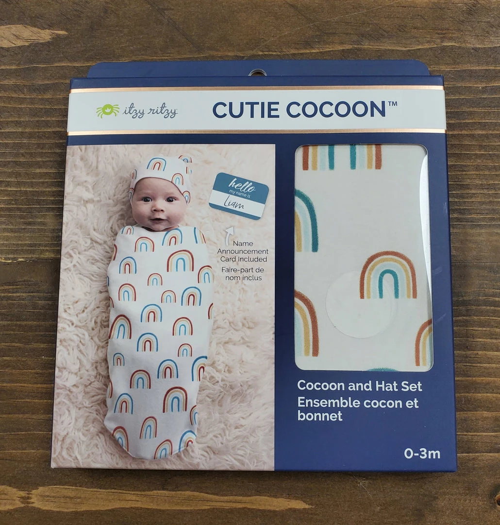 Buy โจ Itty Bitty Kid's Boutique Over The Rainbow Cocoon And Hat Set ๐ 3 Itty Bitty Kid's Boutique Over The Rainbow Cocoon And Hat Set
