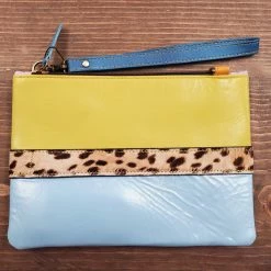 Itty Bitty Kid's Boutique Luca Leather And Hair On Hide Wristlet Clutch Crossbag Bag (6 Colors) Accessories