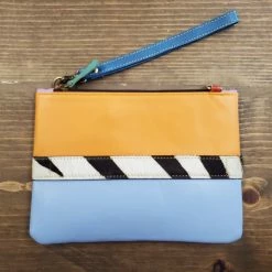 Itty Bitty Kid's Boutique Luca Leather And Hair On Hide Wristlet Clutch Crossbag Bag (6 Colors) Accessories