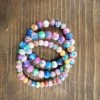 Itty Bitty Kid's Boutique Colorful Handpainted Beaded Bracelet Accessories