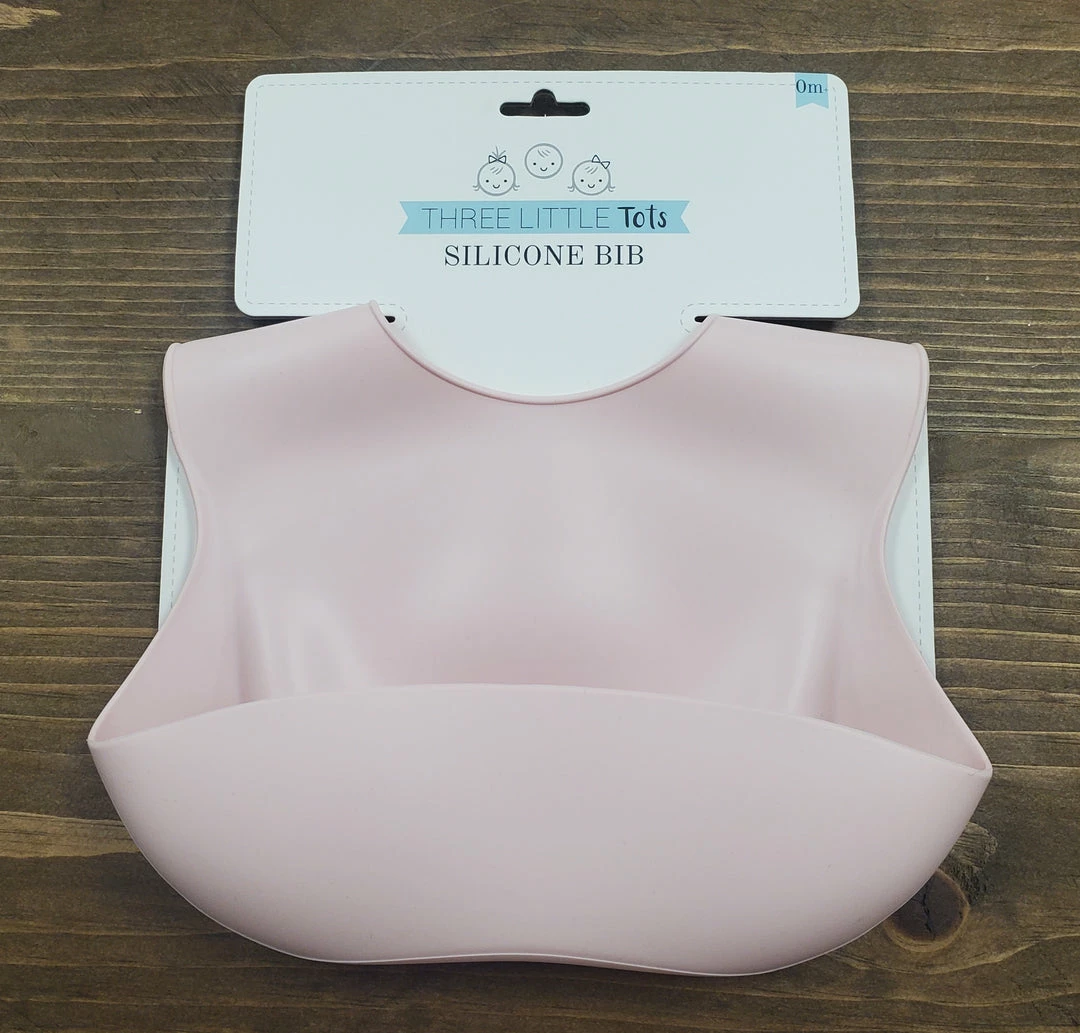 Wholesale โญ Itty Bitty Kid's Boutique Ballet Pink Silicone Bib With Crumb Catcher ๐ฏ 3 Itty Bitty Kid's Boutique Ballet Pink Silicone Bib With Crumb Catcher
