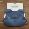 Itty Bitty Kid's Boutique Infants Dusty Blue Silicone Bib With Crumb Catcher