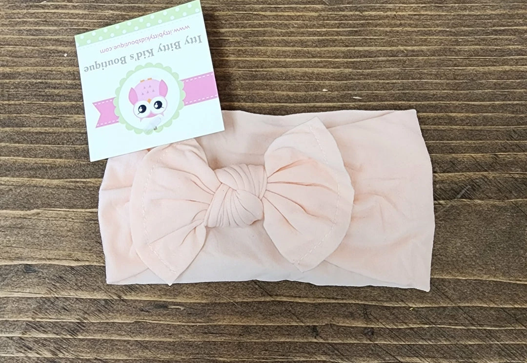 Wholesale ๐ Itty Bitty Kid's Boutique Blush Nylon Headband Accessories โ๏ธ 3 Itty Bitty Kid's Boutique Blush Nylon Headband Accessories