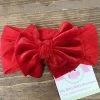 Itty Bitty Kid's Boutique Red Velvet Bow Nylon Headband Accessories