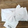 Itty Bitty Kid's Boutique White Velvet Bow Nylon Headband Accessories