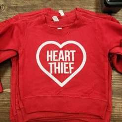 Itty Bitty Kid's Boutique Heart Thief Sweatshirt New Arrivals
