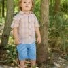 Evie's Closet Boys Spring Basket Shirt/Short Set
