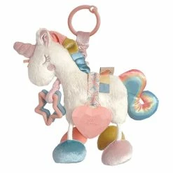 Itzy Ritzy Link & Love Unicorn Activity Plush With Teether Toy
