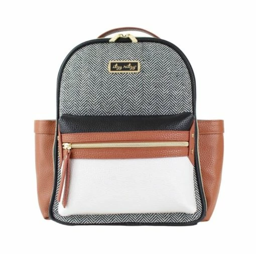 Itzy Ritzy Coffee & Cream Itzy Mini Diaper Bag Backpack Infants