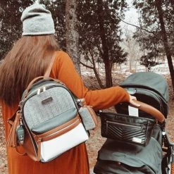 Itzy Ritzy Coffee & Cream Itzy Mini Diaper Bag Backpack Infants