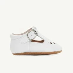 Short Cakes Infants Frankie White Leather Baby Mary Jane