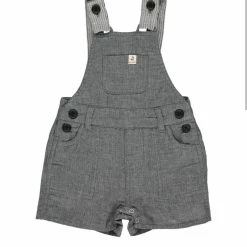 Me+Henry Bowline Shortie Overall-gray Gauze