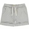 Me+Henry Boys Marina Turn-Up Shorts-beige Stripe