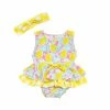 Promo 🌟 Be Girl 👧 Girls Muffin Ruffle Romper Set Pink Lemonade 🔔 1 Be Girl Girls Muffin Ruffle Romper Set Pink Lemonade