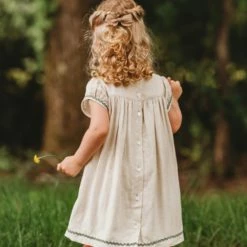 Ren & Rouge Embroidered Floral Top Dress Infants