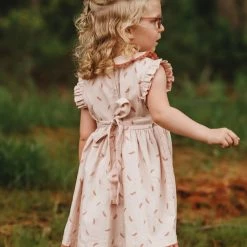 Ren & Rouge Pale Pink Smock Yolk Dress