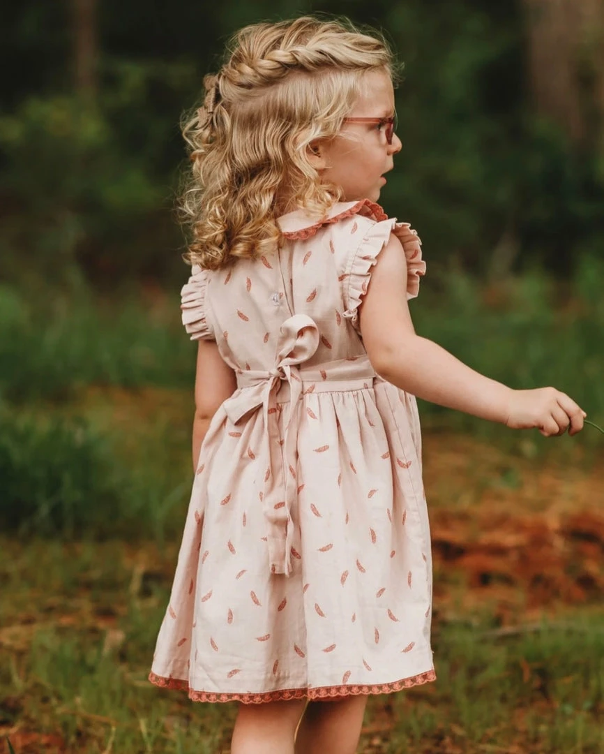 Discount ๐ Ren & Rouge Pale Pink Smock Yolk ๐ Dress โ๏ธ 4 Ren & Rouge Pale Pink Smock Yolk Dress