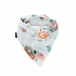 Bebe Au Lait Mermaid Oh-So-Soft Muslin Bandana Bib