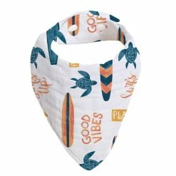 Bebe Au Lait Infants Surf Oh-So-Soft Muslin Bandana Bib