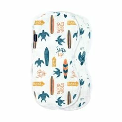 Bebe Au Lait Infants Surf+Sea Turtles Oh-Soft Muslin