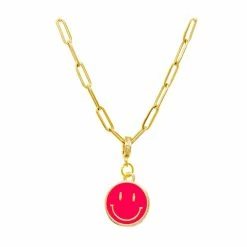 Tiny Treats Happy Face Necklace