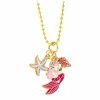 Tiny Treats Accessories Mermaid, Star & Shell Gold Charm Necklace