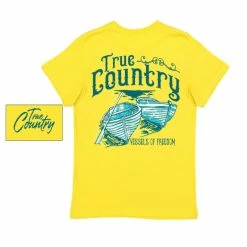 True Country Vessels Of Freedom Yellow Tshirt