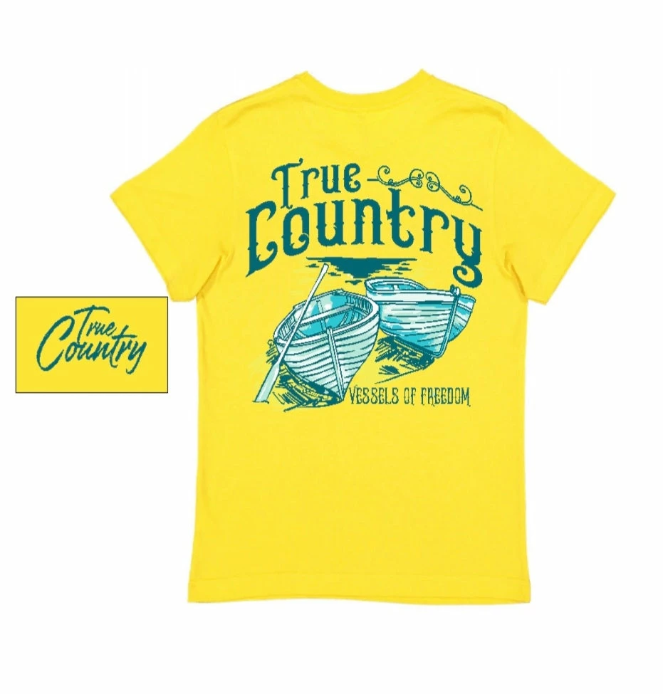Coupon ❤️ True Country Vessels Of Freedom Yellow Tshirt 🛒 4 True Country Vessels Of Freedom Yellow Tshirt