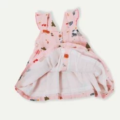 Viverano Farm Ruffle & Button Dress Set Infants