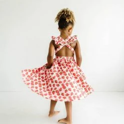 Ollie Jay Girls Rosita Dress In Strawberry Patch