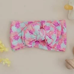 Golden Dot Lane Retro Bright Flowers Nylon Headband Accessories