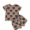Little One Shop Infants Brown Bear Shorts Set