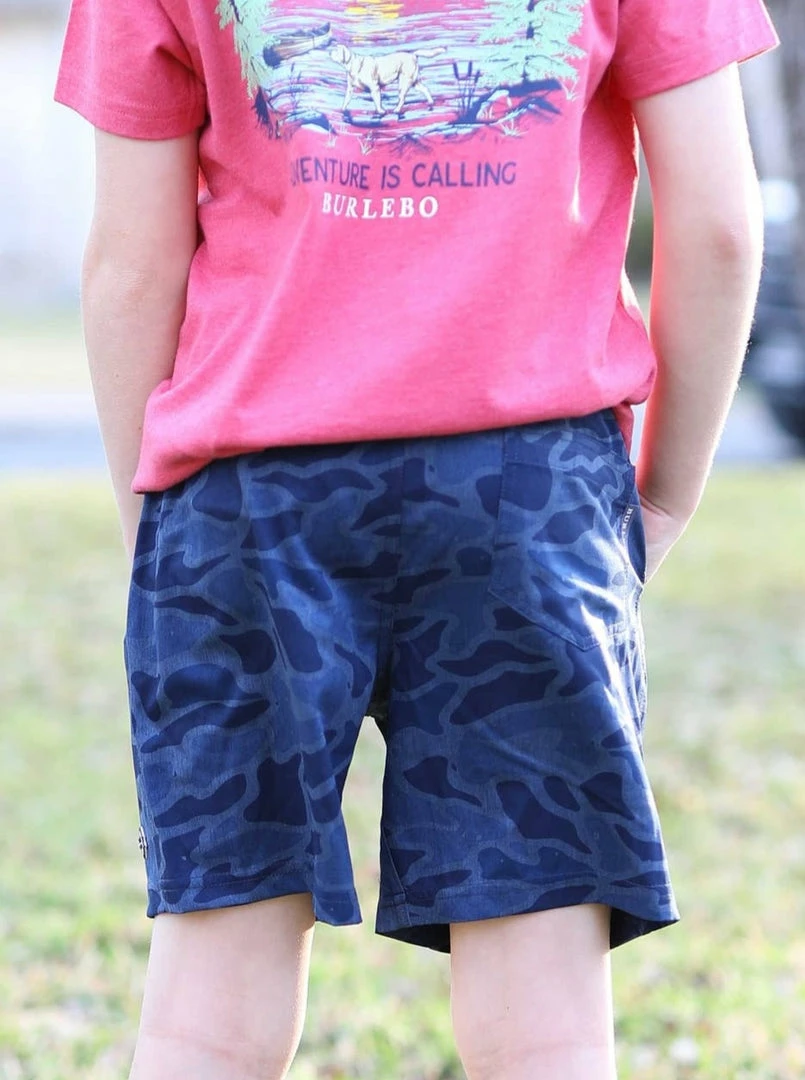 Wholesale ๐ฅ Burlebo Blue Camo Athletic Shorts Boys โ 4 Burlebo Blue Camo Athletic Shorts Boys