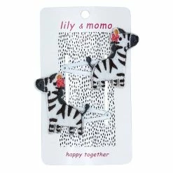 Lily & Momo Little Zebra Hair Clips